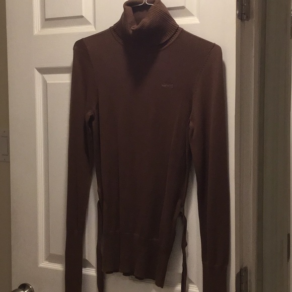 Brown Le Tigre Turtleneck Sweater that Ties around the Waist - Picture 1 of 14